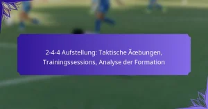 2-4-4 Aufstellung: Taktische Übungen, Trainingssessions, Analyse der Formation